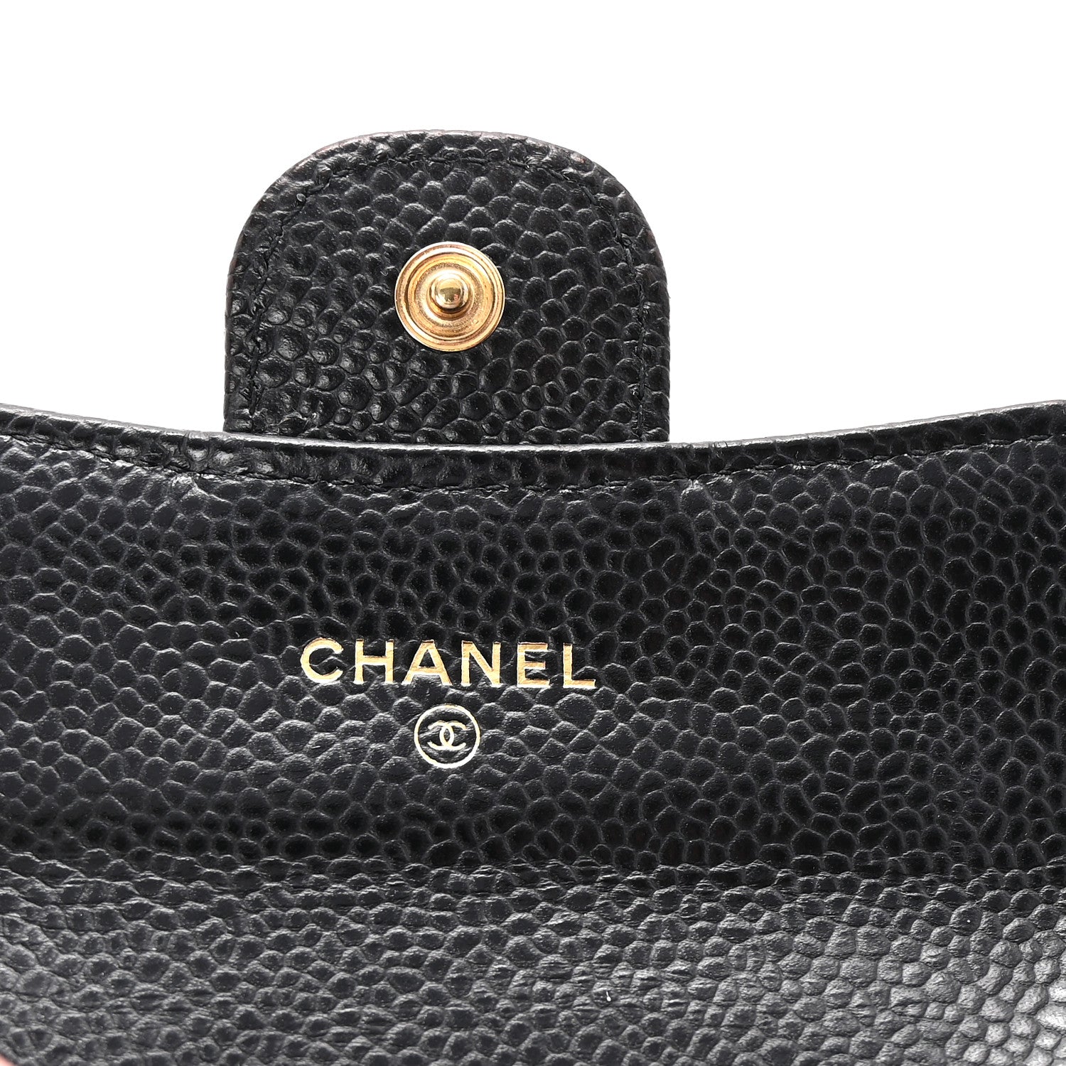 Chanel Caviar Quilted Flap Card Holder Wallet Black 12 of 18
