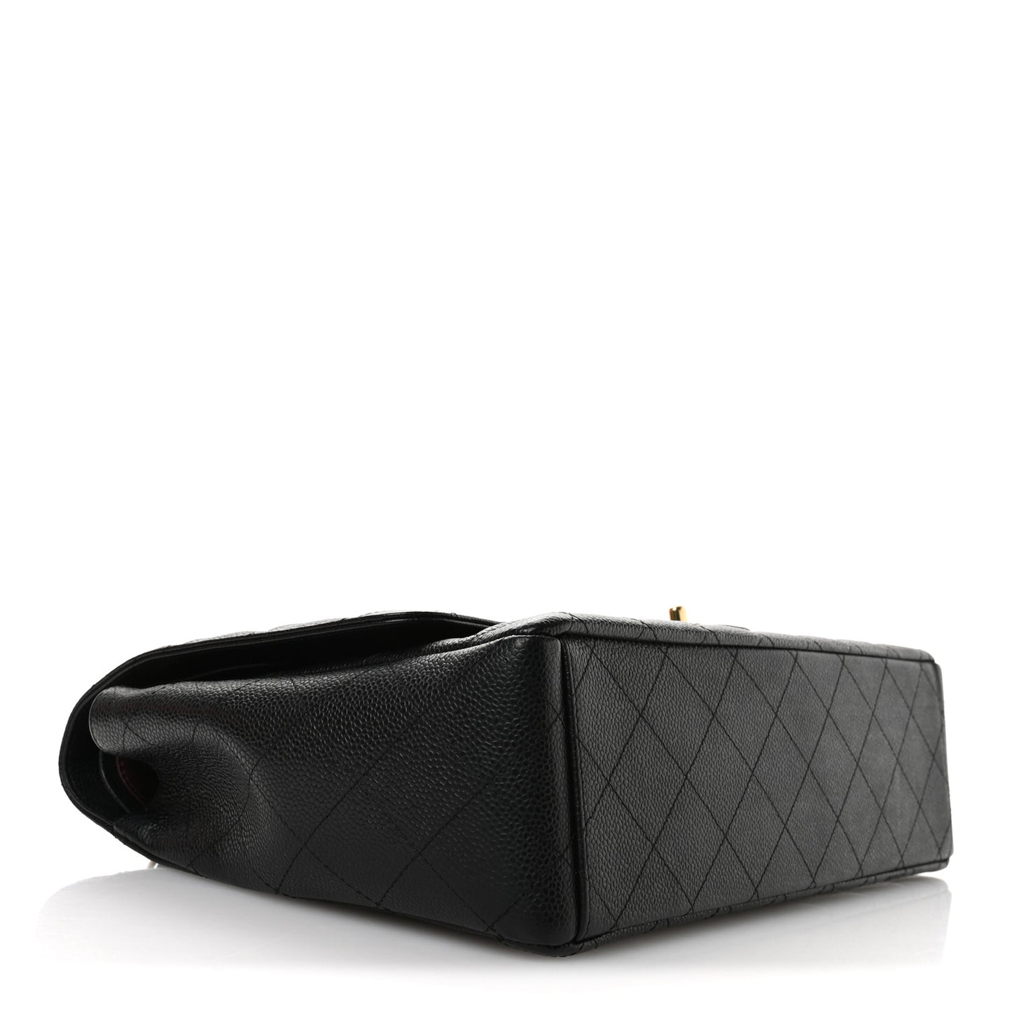 Caviar Quilted Maxi Double Flap Black