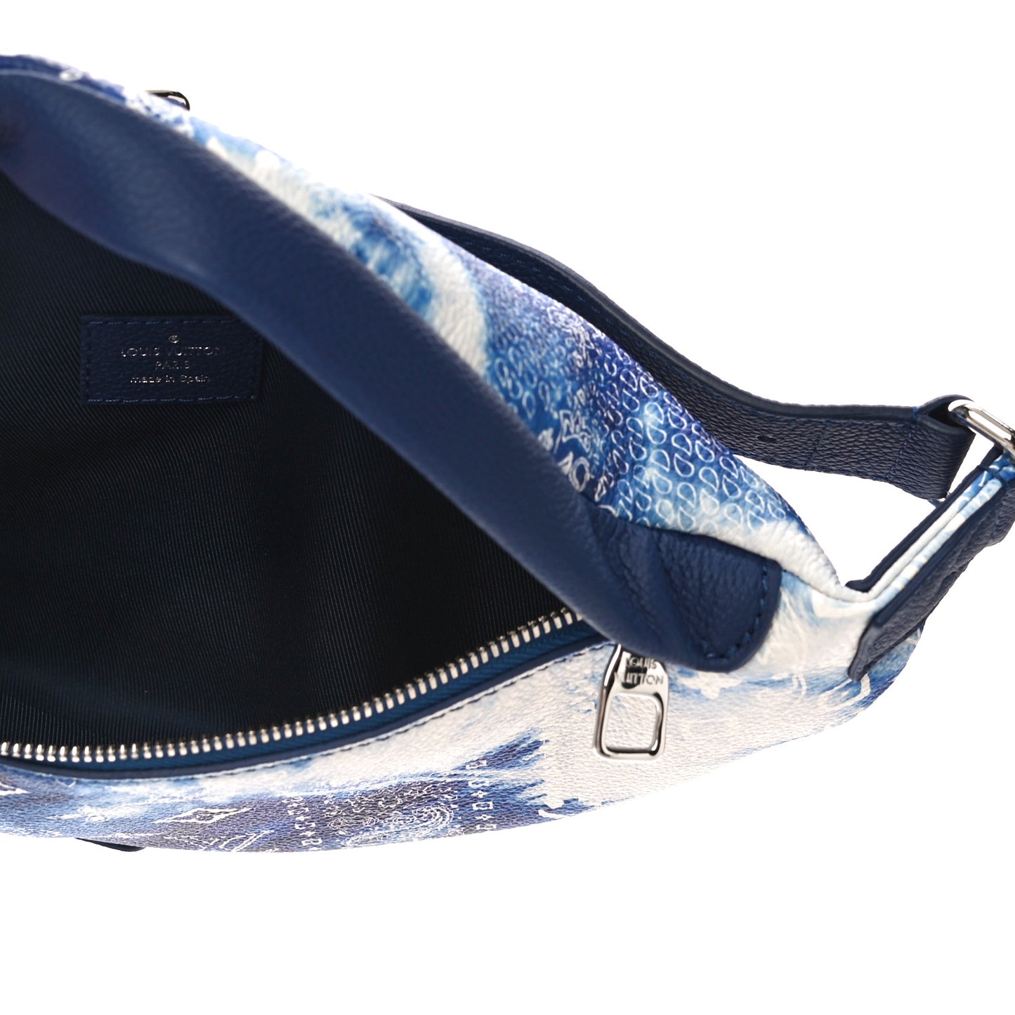 Cowhide Monogram Bandana Discovery Bumbag PM Blue