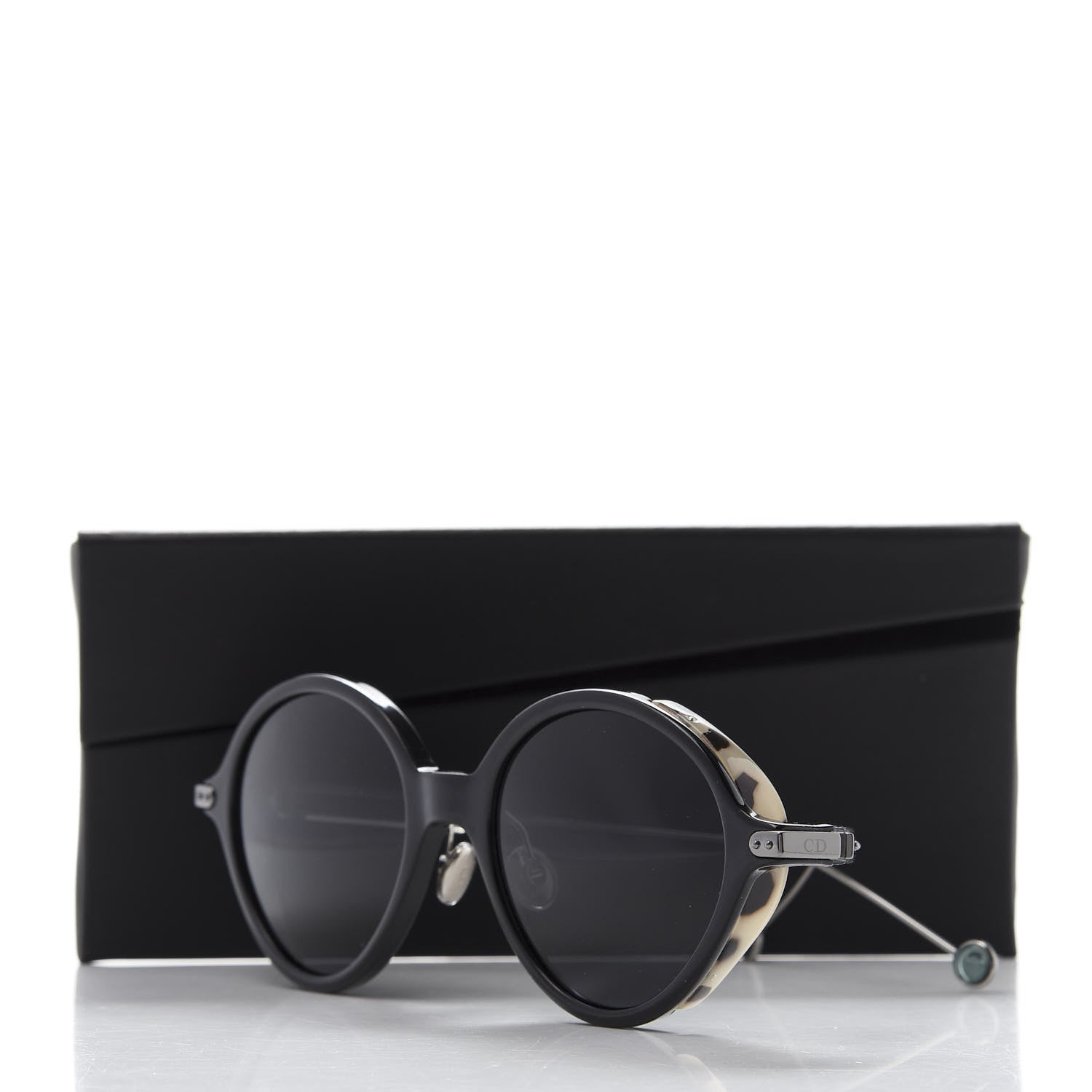 Christian Dior Acetate Umbrage Round Sunglasses Tortoise Black 8 of 8