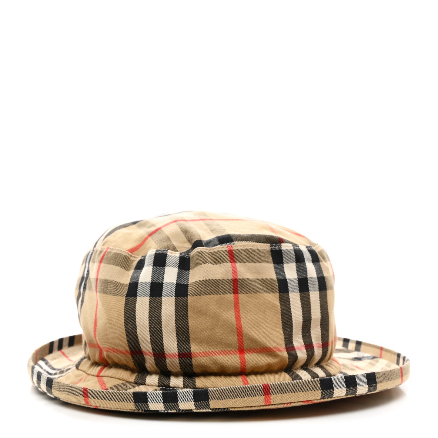 Technical Cotton Vintage Check Hat Archive Beige