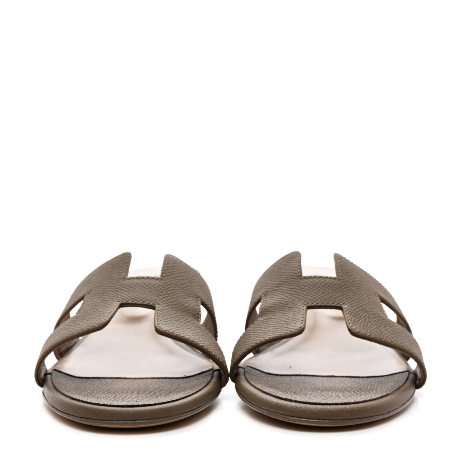 Hermes Epsom Oasis Sandals 39 Etoupe 2 of 11
