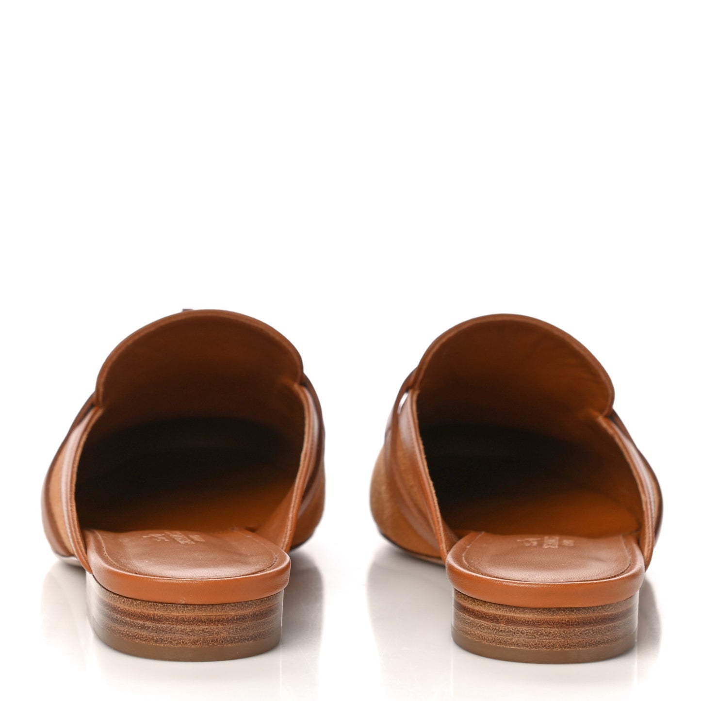 Cotton Canvas Calfskin Oz Mules 37 Naturel Beige Dore