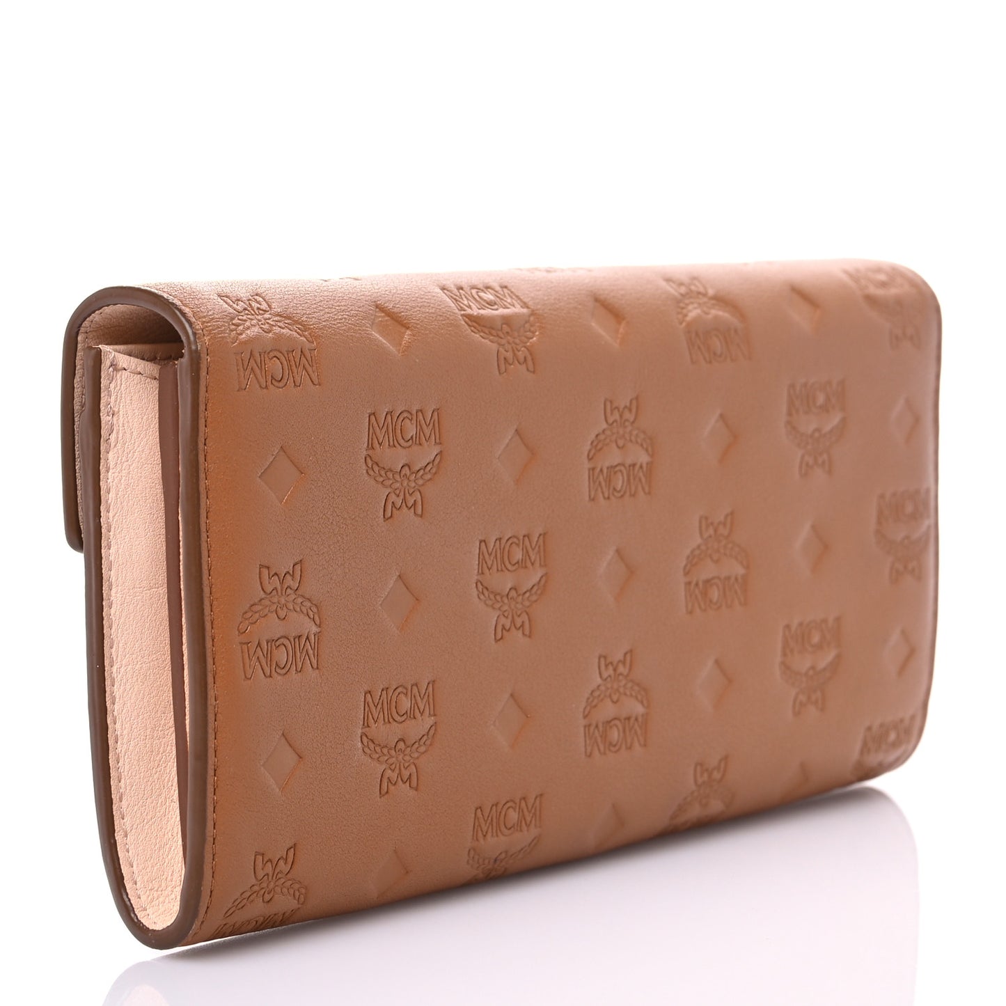 Calfskin Ottomar Large Patricia Wallet On Chain Cognac