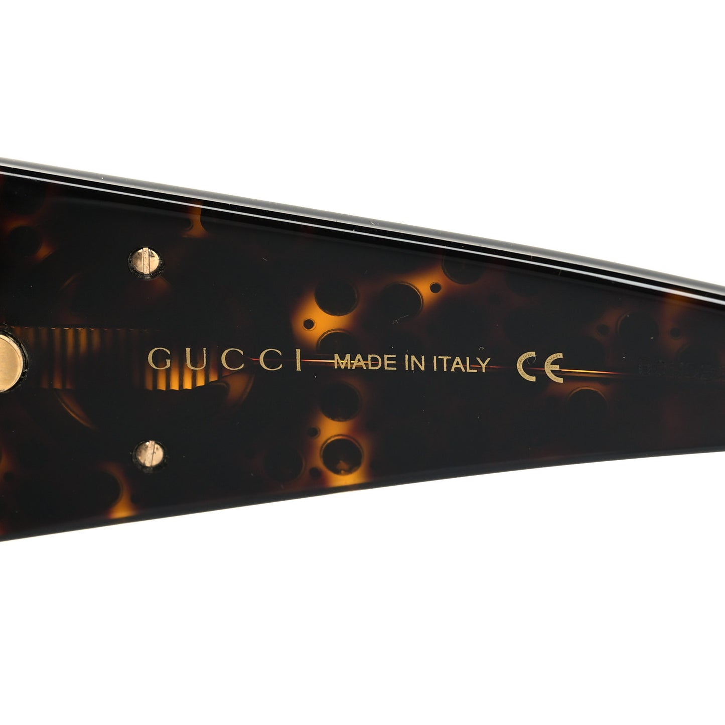 Crystal Rectangular Frame Sunglasses GG0357S Tortoiseshell