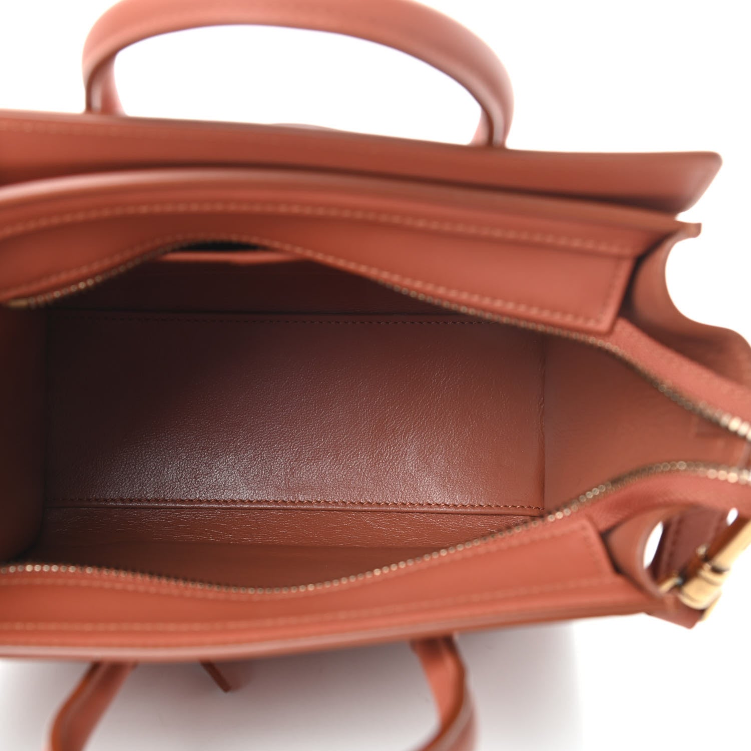 Celine Smooth Calfskin Nano Luggage Terracotta 5 of 12