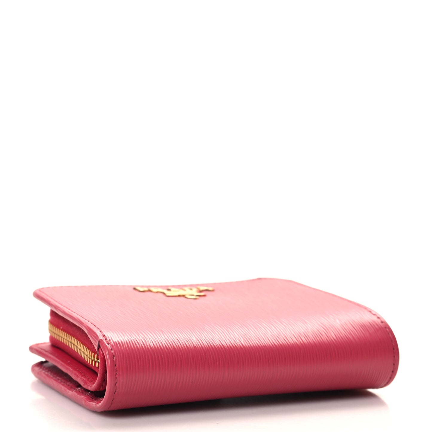 Vitello Move Metal Compact Wallet Peonia