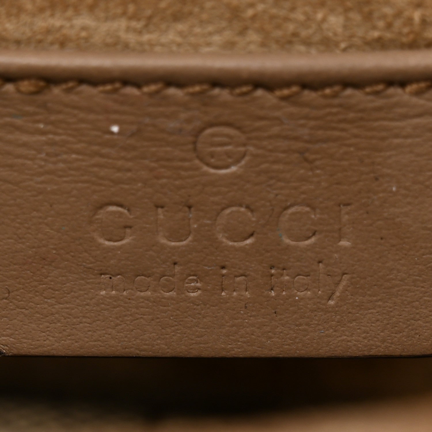 Gucci GG Supreme Monogram Suede Crystal Small Dionysus Shoulder Bag Beige Ebony Taupe 7 of 13