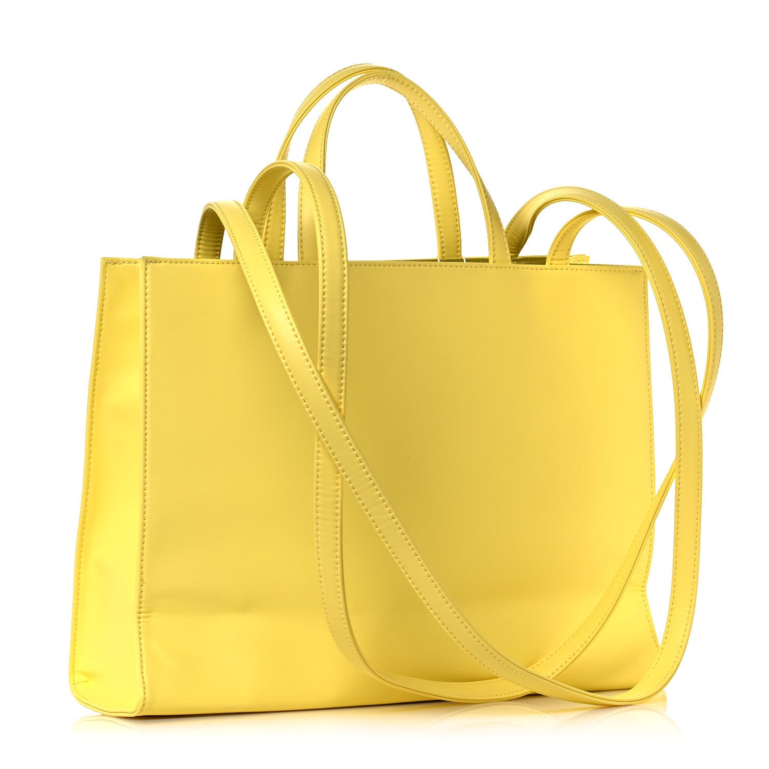 Telfar Vegan Leather Medium Shopping Bag Margarine 2 of 10