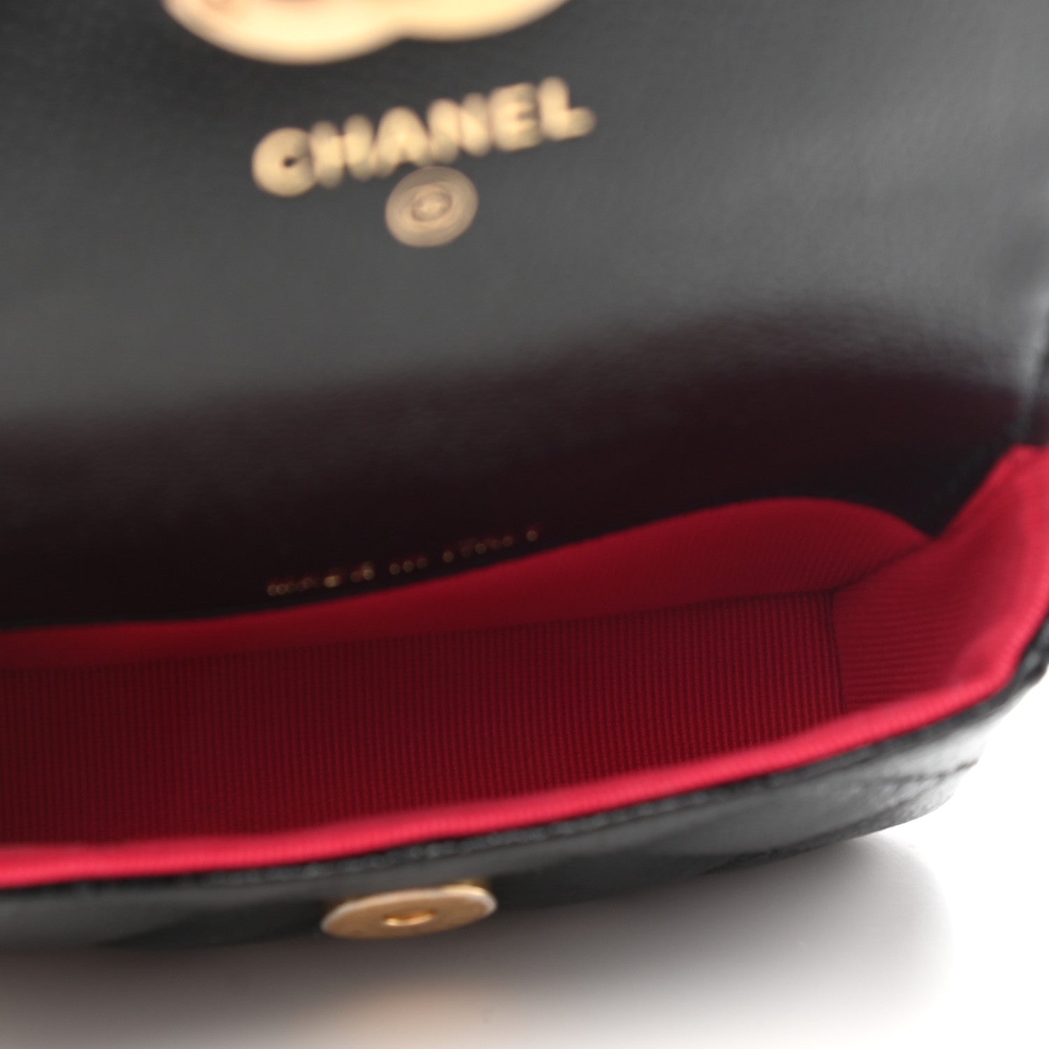 Chanel Shiny Caviar Quilted Chain Melody Belt Bag Black 5 of 10