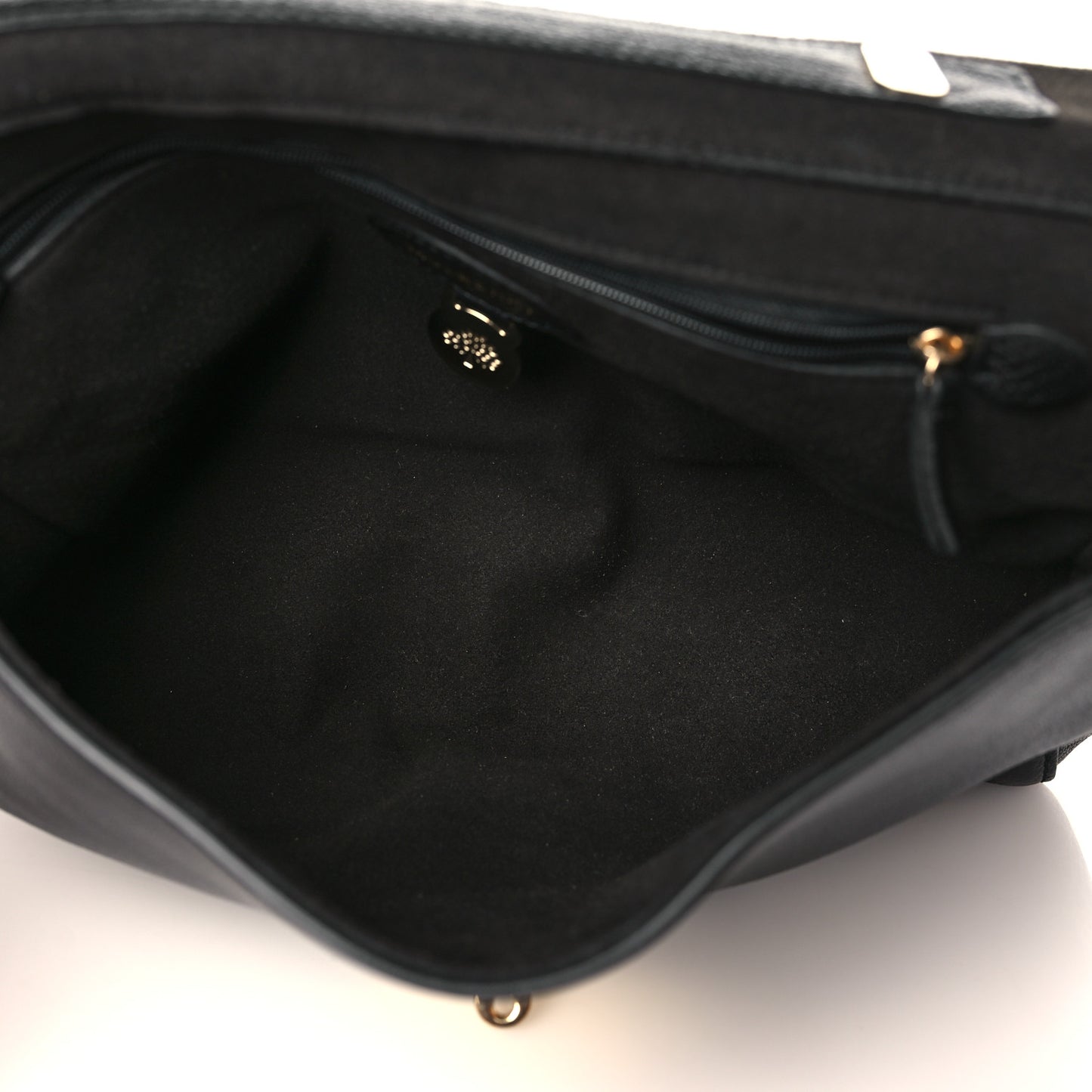 Small Classic Grain Calfskin Medium Lily Black