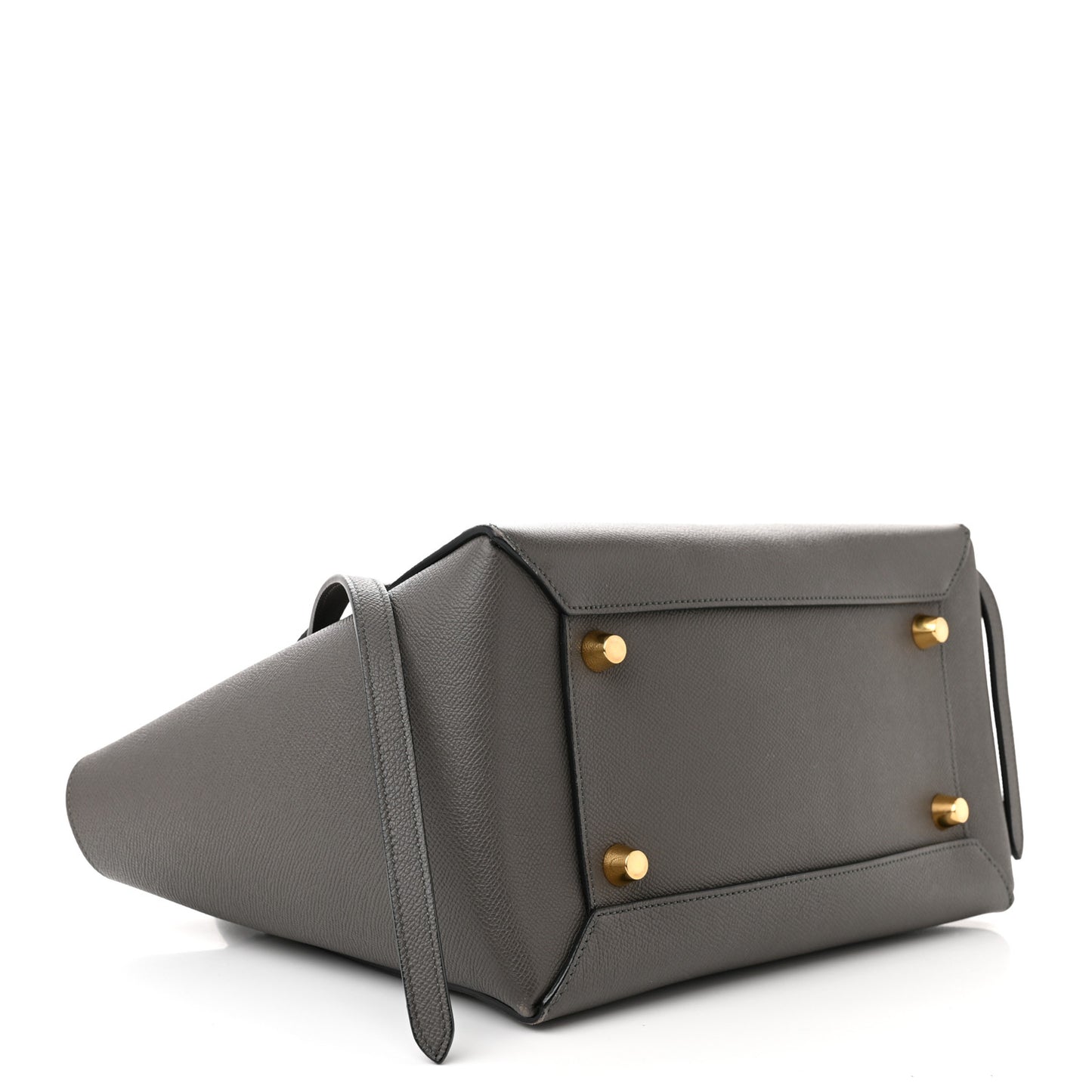 Grained Calfskin Mini Belt Bag Grey