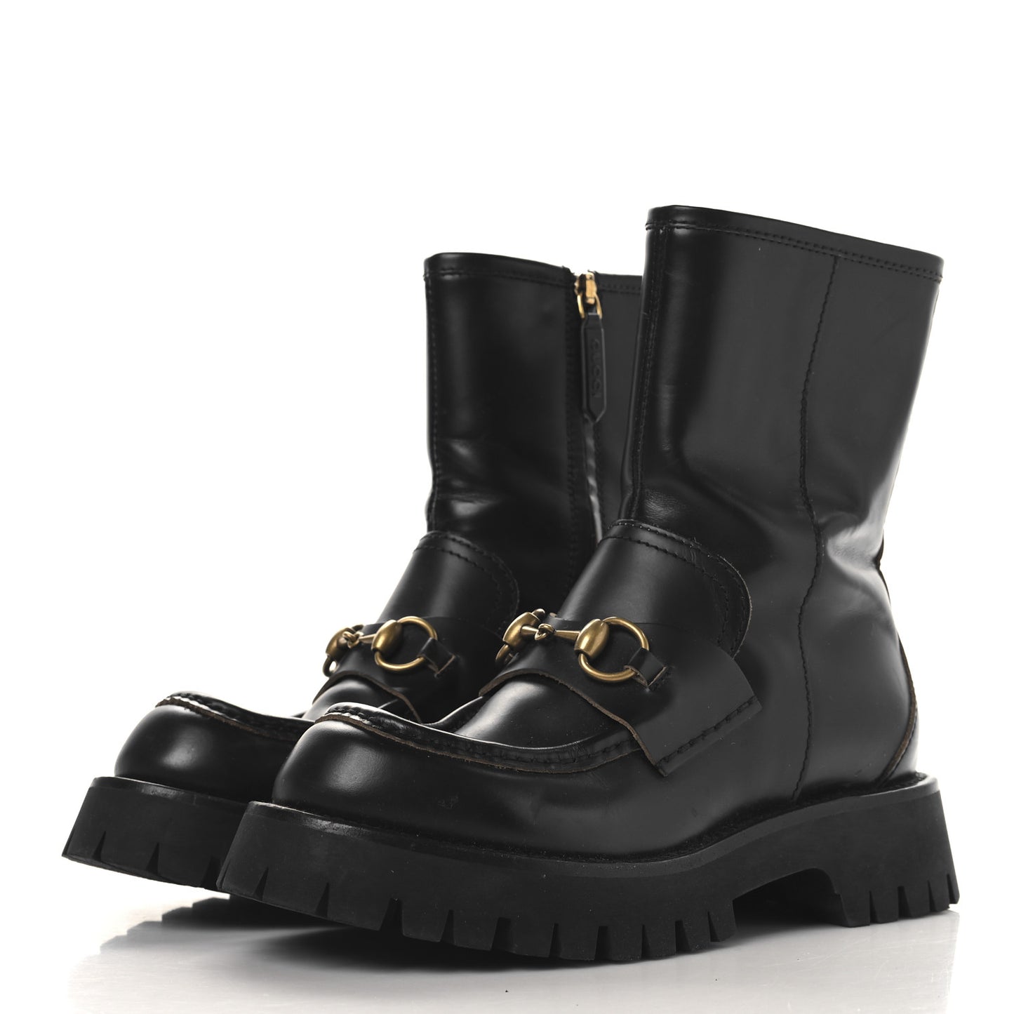 Cordovan Lux Womens Harald Horsebit 25mm Platform Boots 36 Black