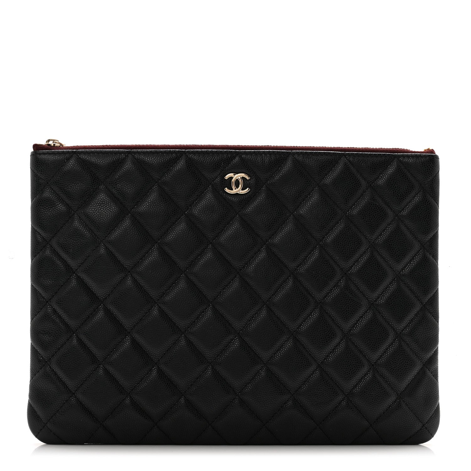 Chanel Caviar Quilted Medium Cosmetic Case Black 1 of 11