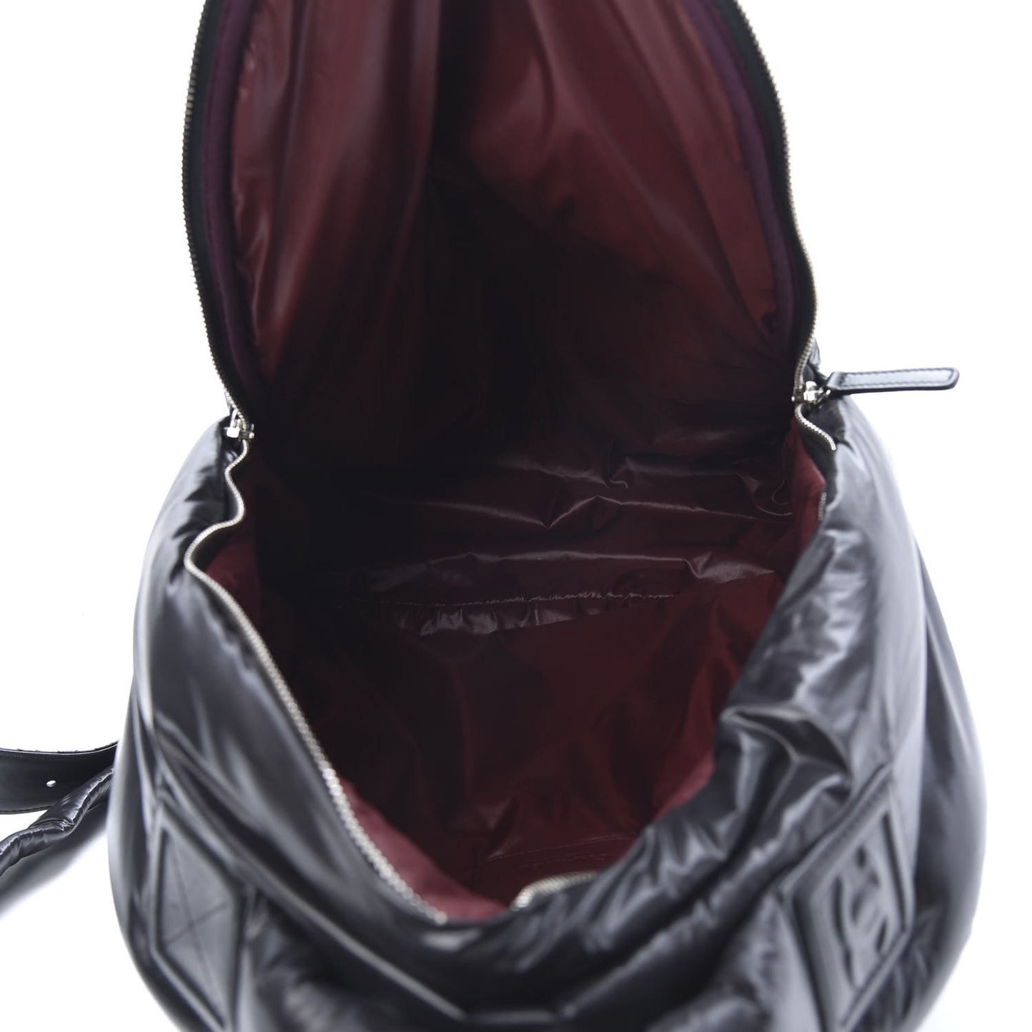 Nylon Quilted XL Coco Cocoon Backpack Black