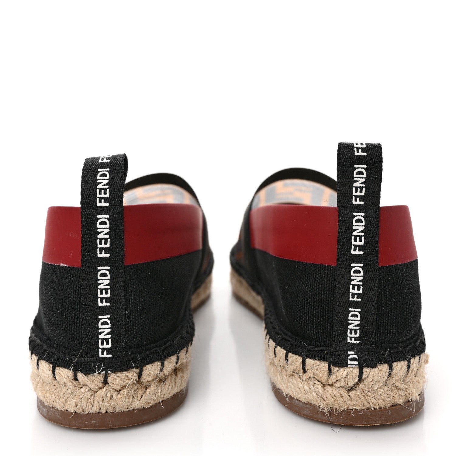Fendi Canvas Mesh FF Colibri Espadrilles 39.5 Black Tobacco Moro 5 of 8