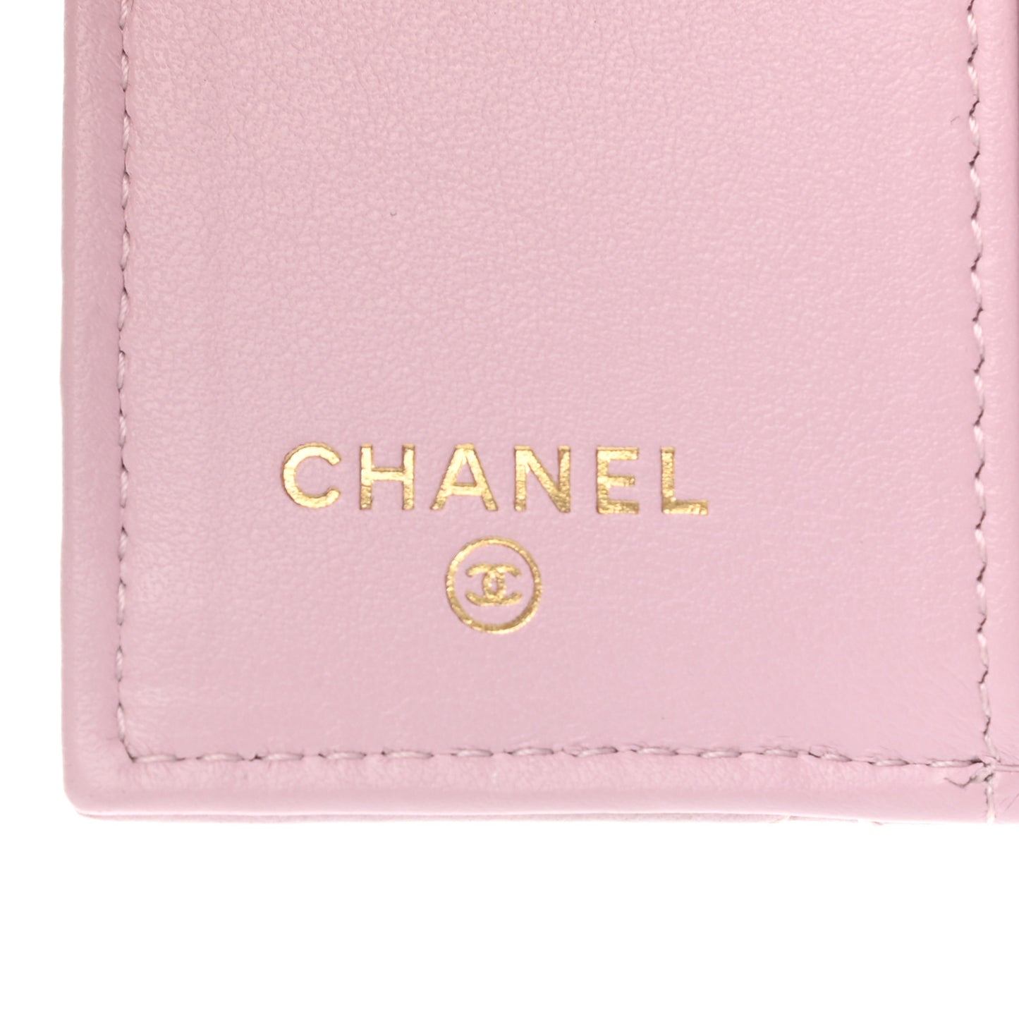 Goatskin Quilted Chanel 19 Small Flap Wallet Pink