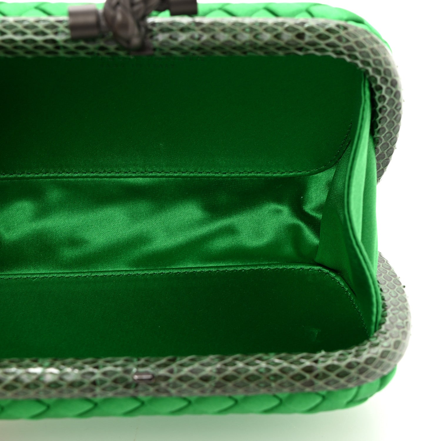 Bottega Veneta Satin Intreccio Impero Ayers Knot Clutch 5 of 7