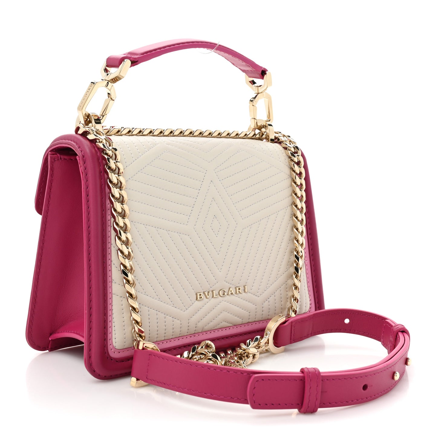 Quilted Nappa Smooth Calfskin Serpenti Forever Diamond Blast Pink