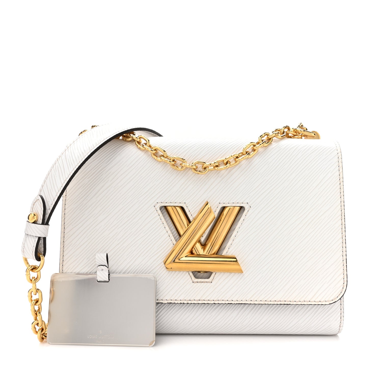 Epi Twist Shoulder Bag MM White