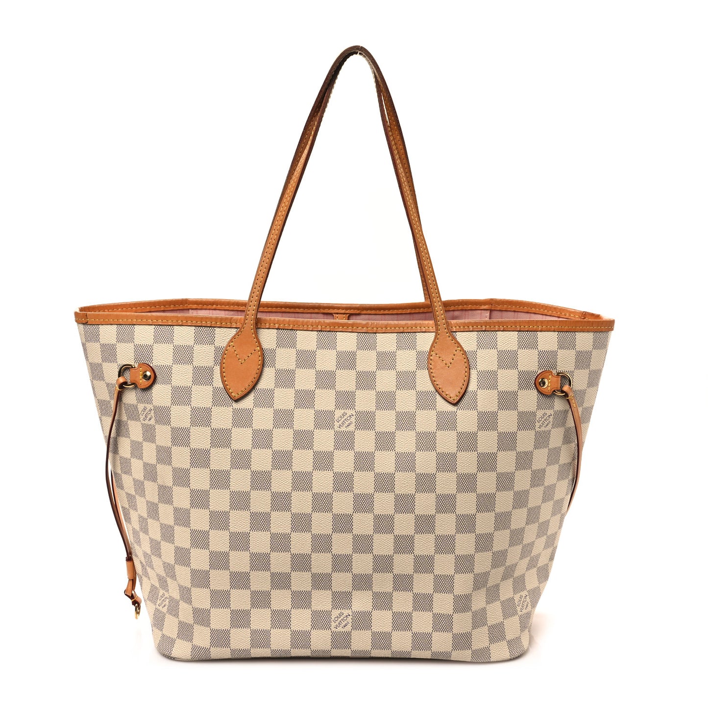 Damier Azur Neo Neverfull MM Rose Ballerine
