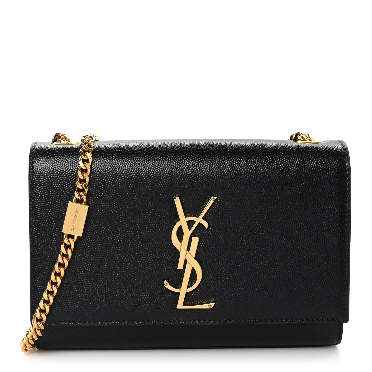 Grain De Poudre Medium Classic Monogram Kate Satchel Black