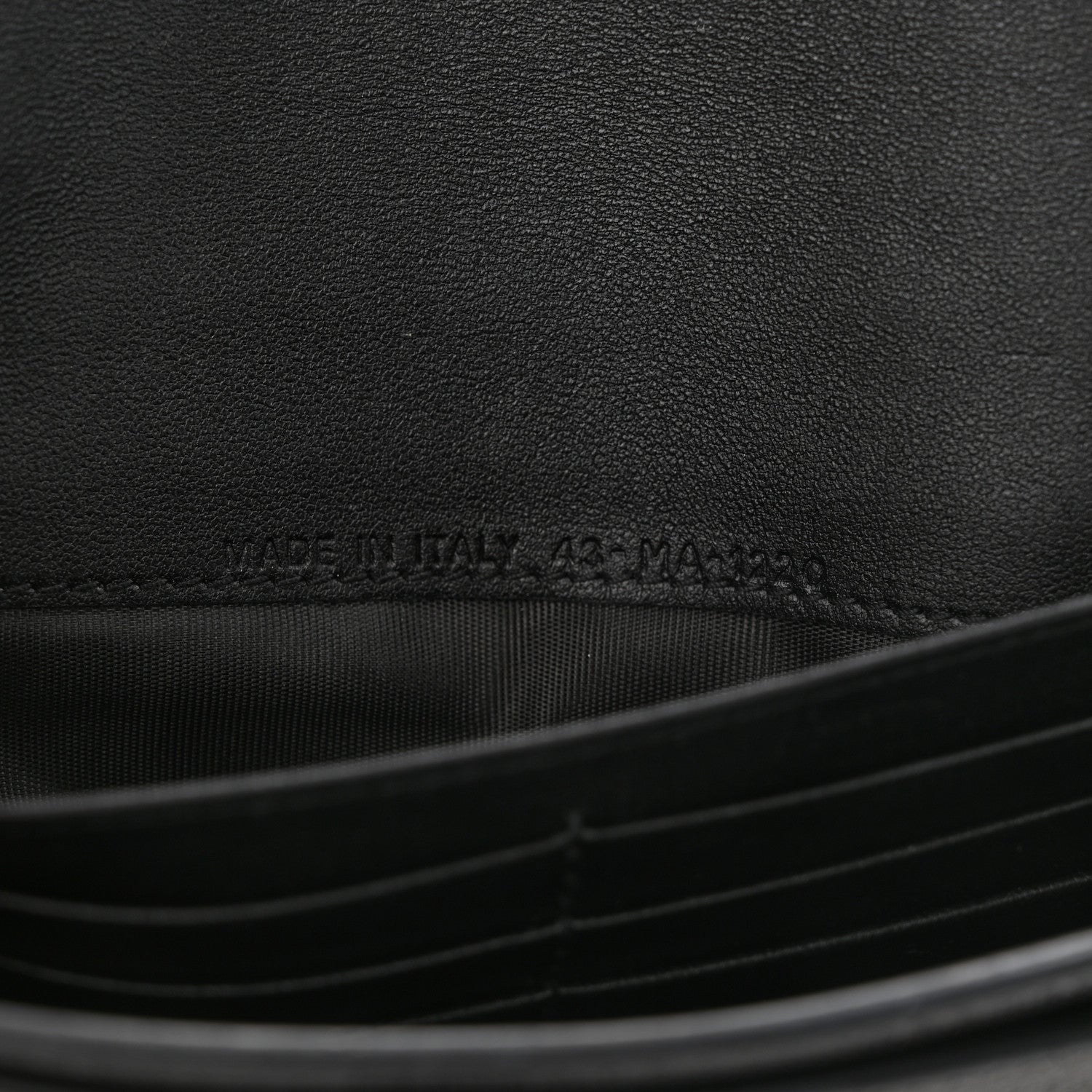 Christian Dior Goatskin Saddle Long Wallet With Chain Black 7 of 12