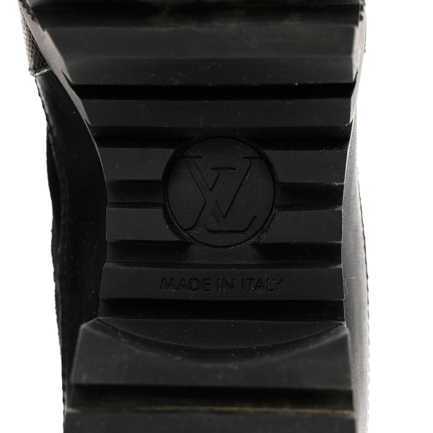 Suede Monogram Laureate Platform Desert Boots 38 Kaki Black