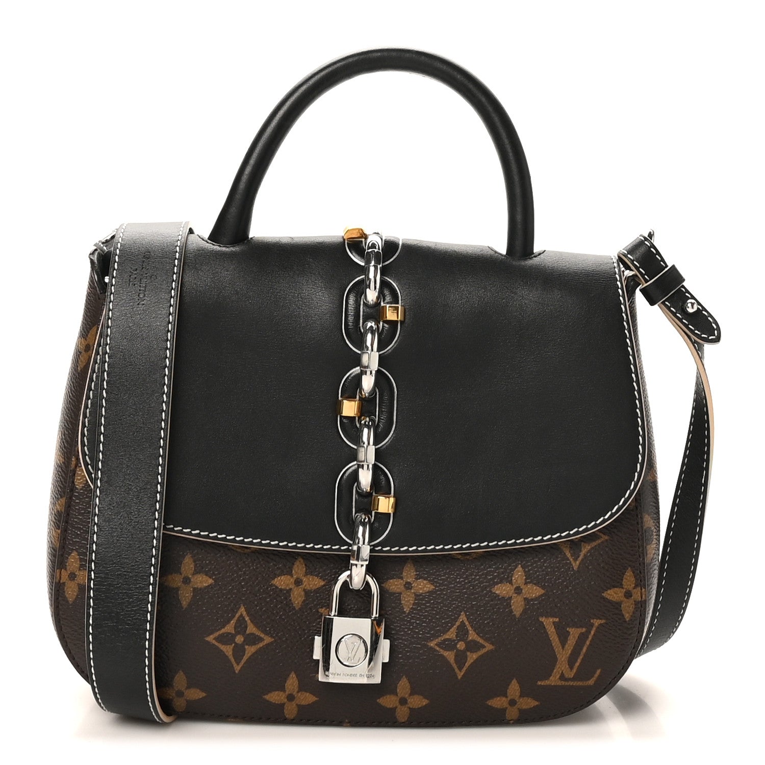 ご*！様 ブラックフライデースペシャルLouis Vuitton PM 首輪　未 Louis Vuitton Calfskin Monogram Chain It Bag PM Black 1811919
