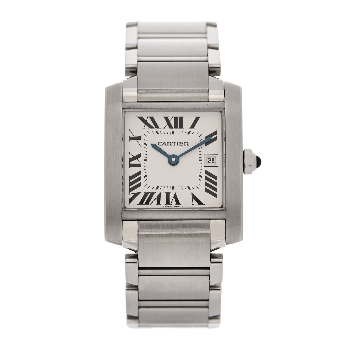 Stainless Steel 25mm Tank Francaise Quartz Watch