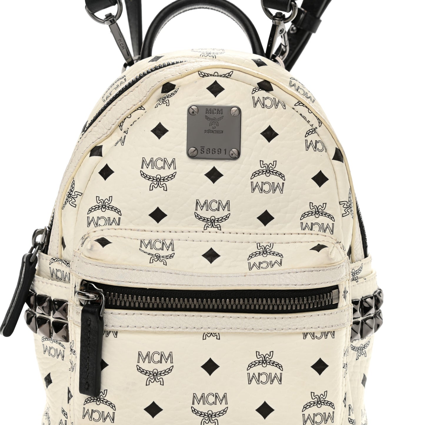 Visetos Side Stud X-Mini Stark Bebe Boo Backpack White