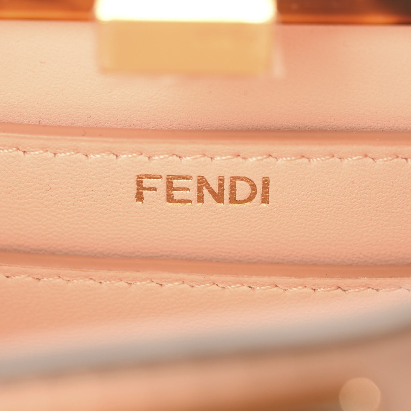 Shiny Nappa Plexiglass Petite Peekaboo I SEE U Satchel Light Rose