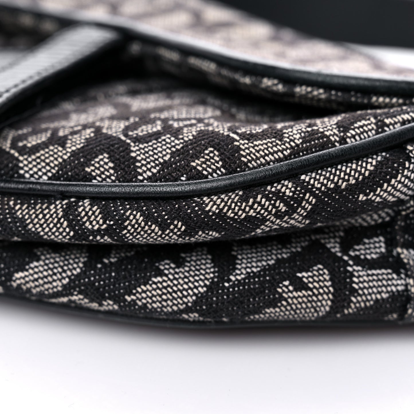 Monogram Saddle Bag Black