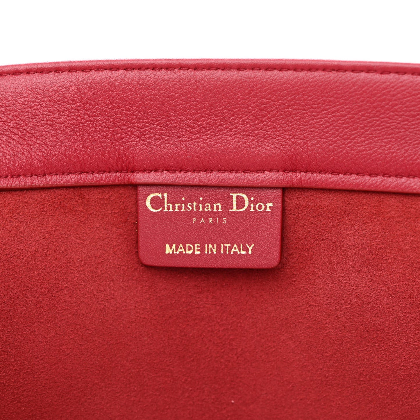 Calfskin Embossed Large Book Tote Red