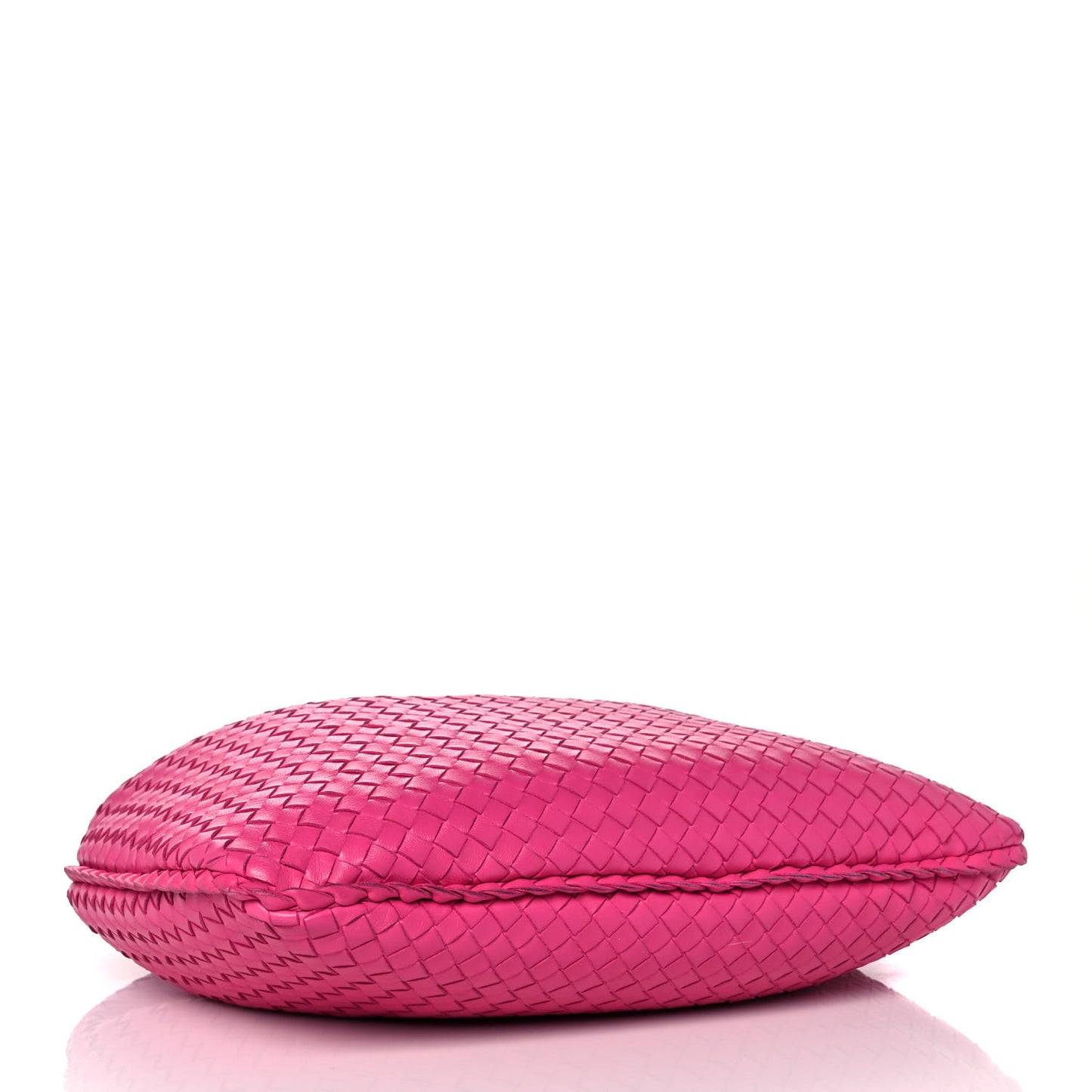 Nappa Intrecciato Medium Veneta Hobo Fuchsia