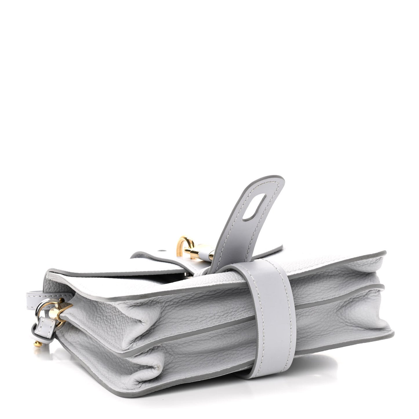 Grained Calfskin Small Aby Day Shoulder Bag Light Cloud