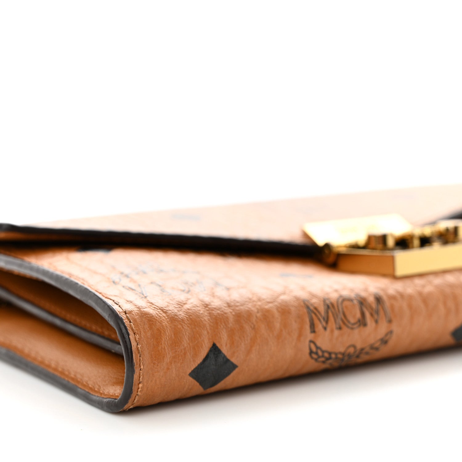 MCM Visetos Large Patricia Wallet On Chain Cognac 11 of 15
