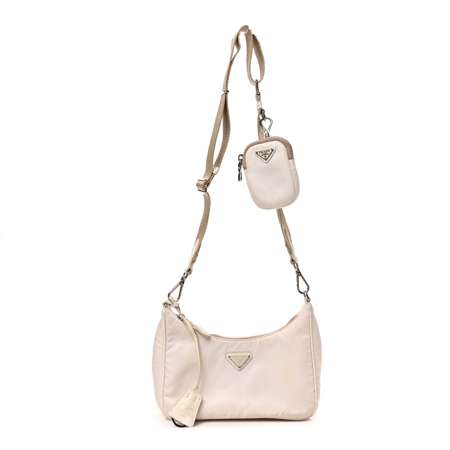 Nylon Re-Edition 2005 Shoulder Bag White