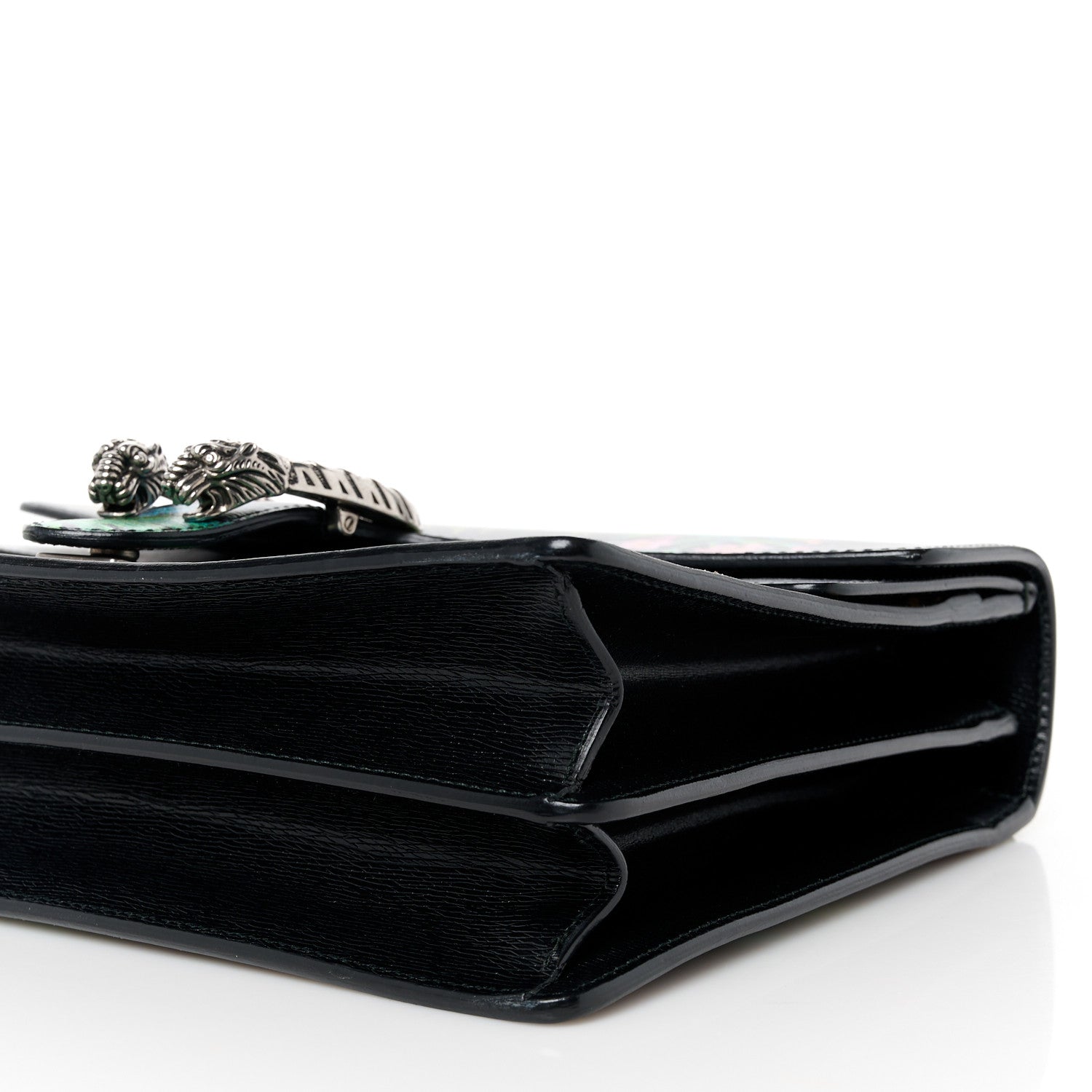 Gucci Calfskin Tropical Print Medium Dionysus Shoulder Bag Black Multicolor 11 of 11