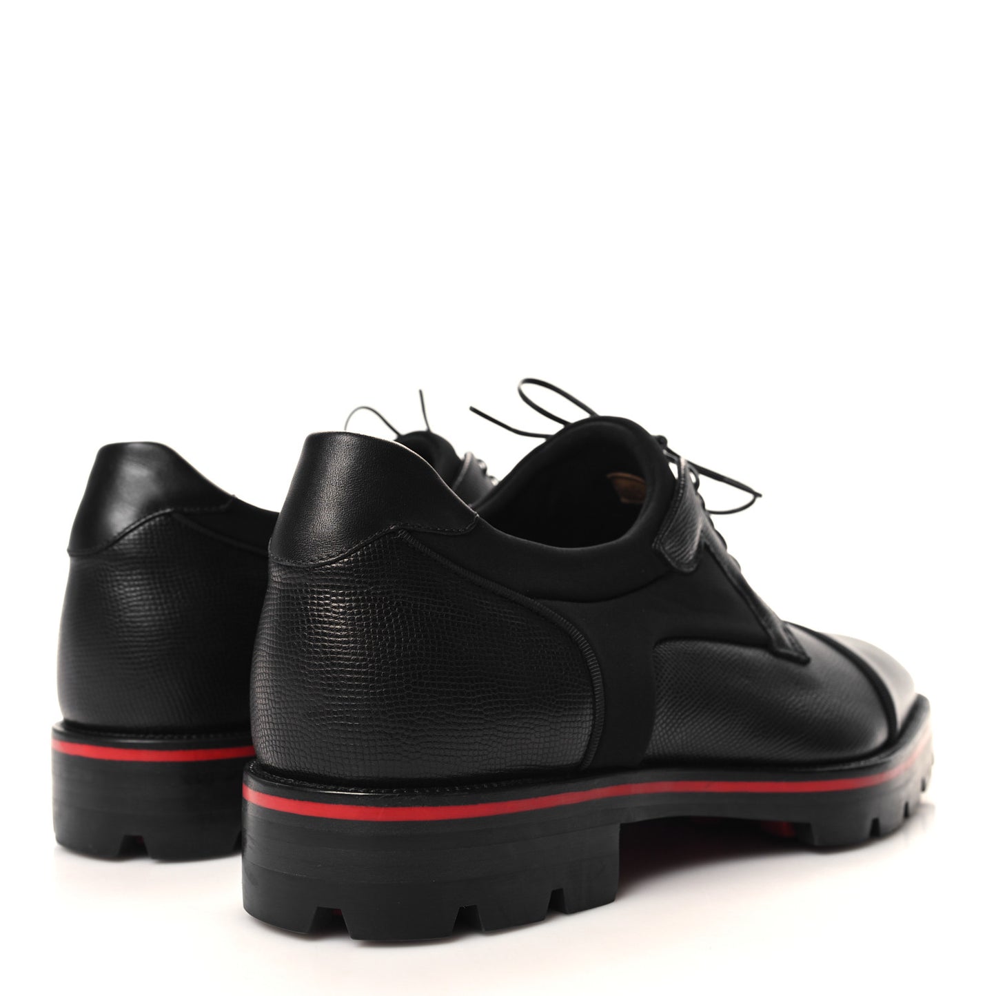 Smooth Textured Calfskin Mika Sky Mens Flats 40.5 Black