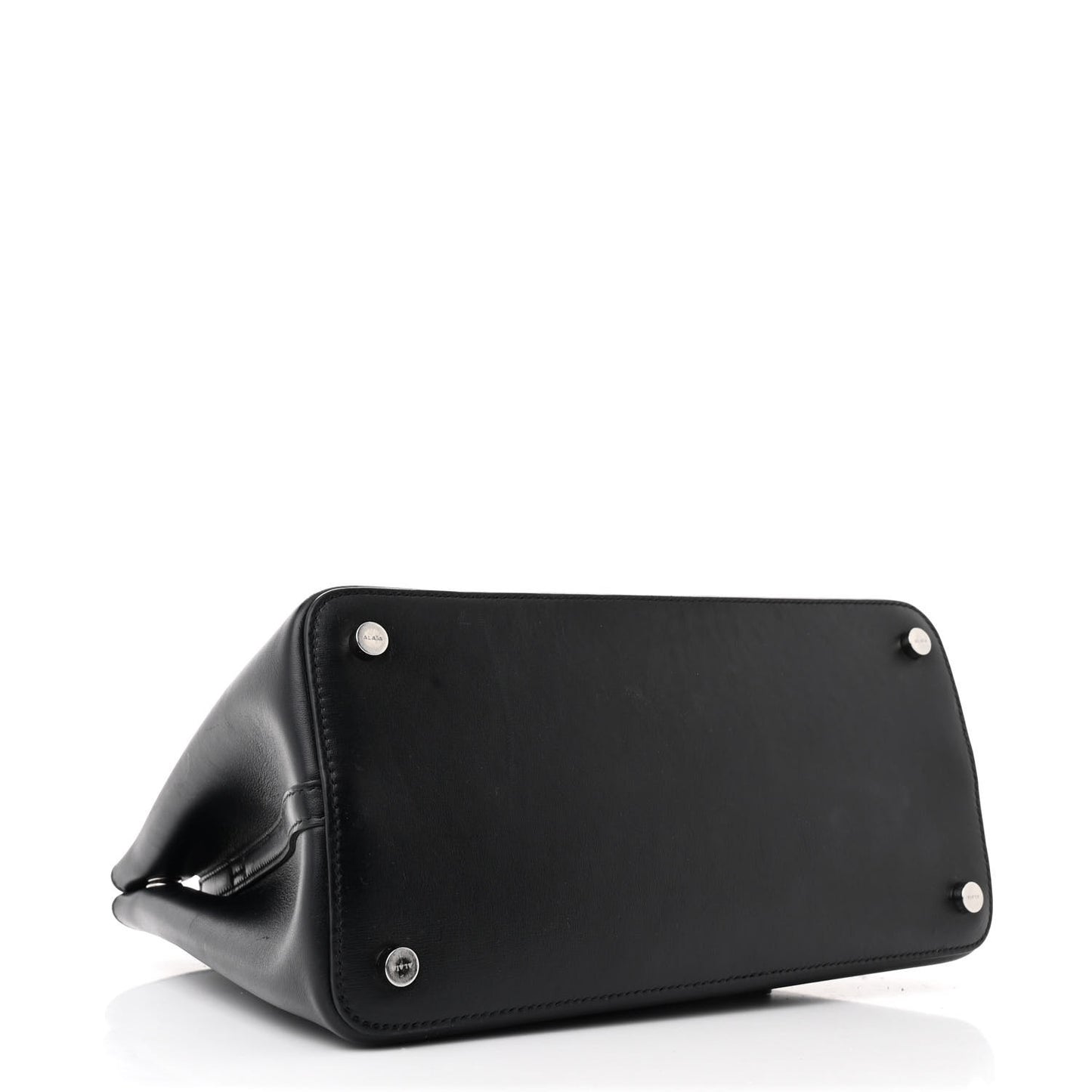 Calfskin Laser Cut Mina 25 Bag Black