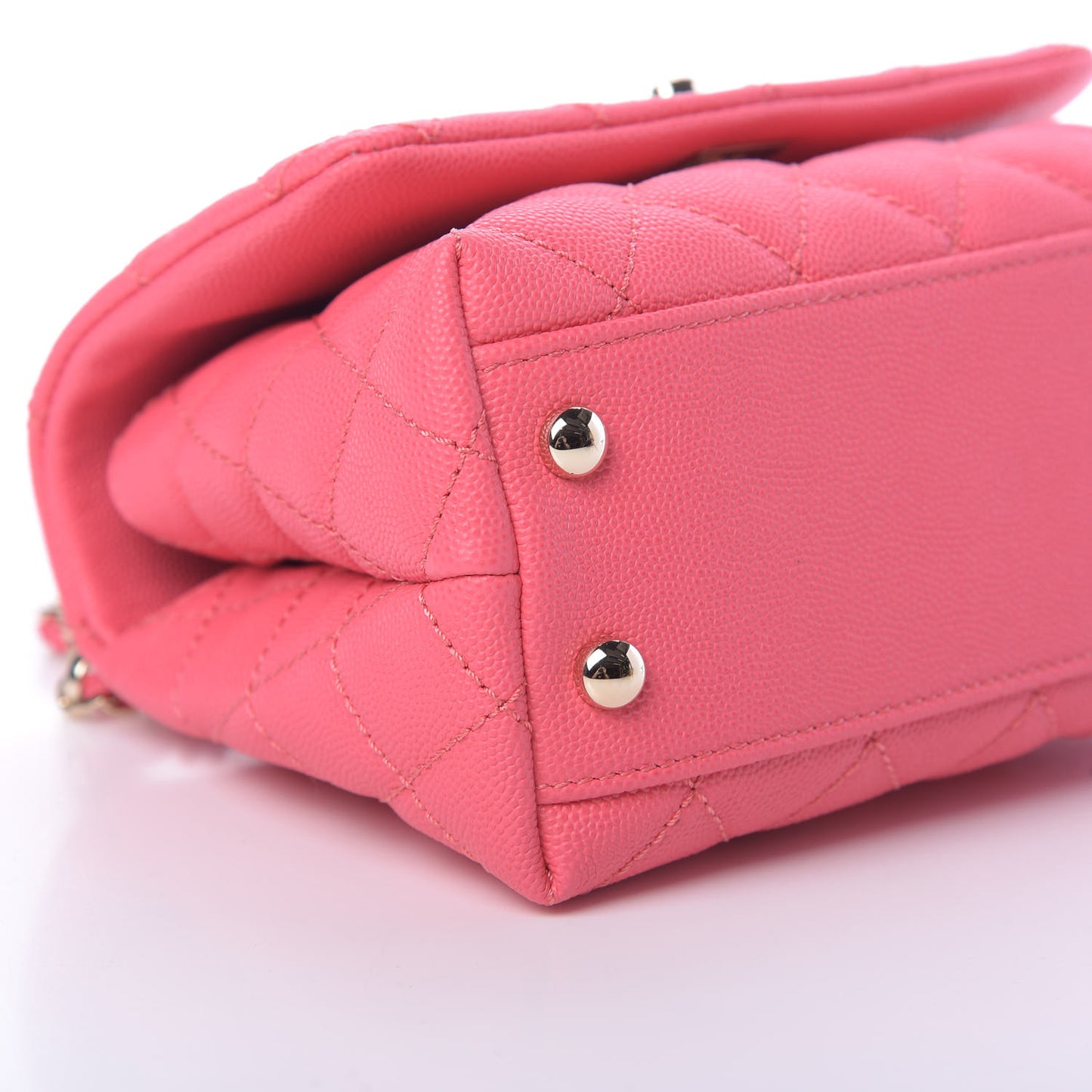 Caviar Quilted Extra Mini Coco Handle Flap Pink