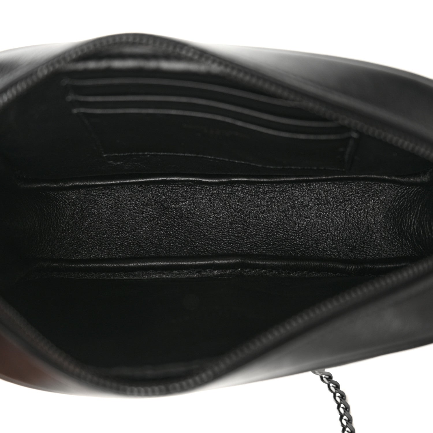 Saint Laurent Calfskin Matelasse Monochrome Monogram Mini Lou Camera Bag Black 4 of 10