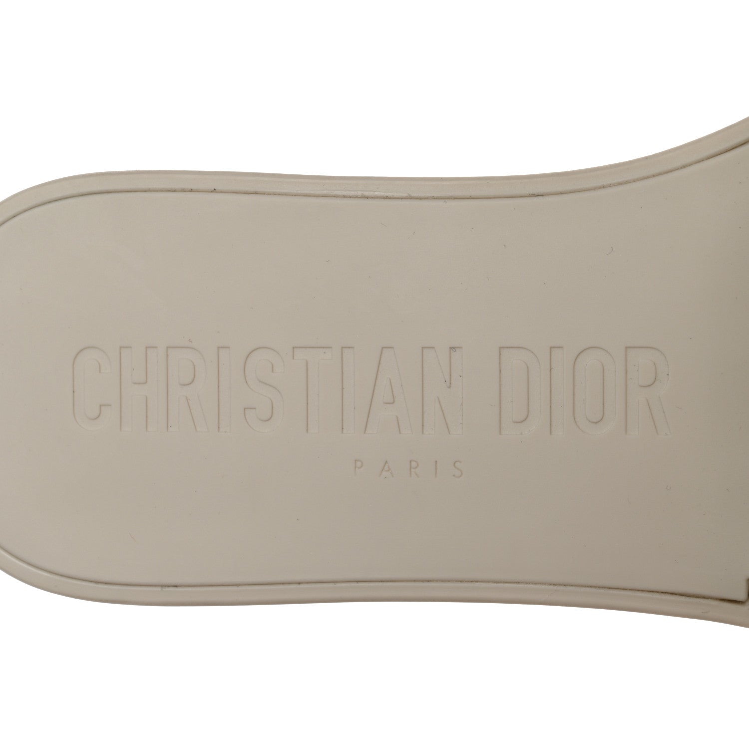 Christian Dior Rubber Macrocannage Dio(r)evolution Slide Sandals 41 Off White 6 of 9