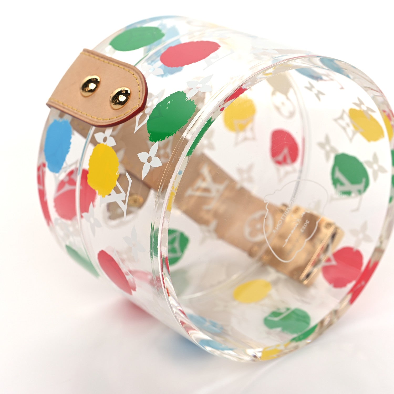Louis Vuitton LV x YK Transparent Plexiglass Monogram Painted Dots Box Scott Multicolor 5 of 7