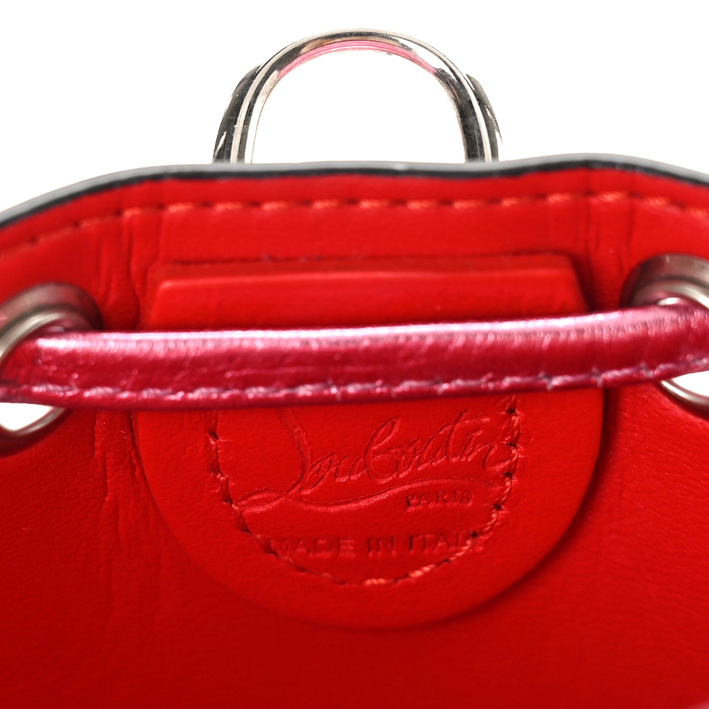 Metallic Calfskin Mary Jane Bucket Confettis