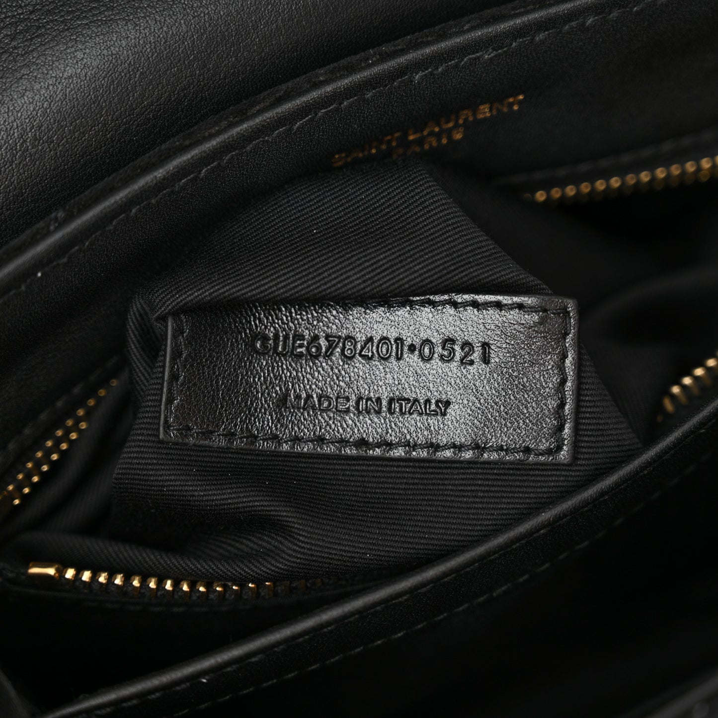 Suede Y Quilted Monogram Toy Loulou Crossbody Bag Black