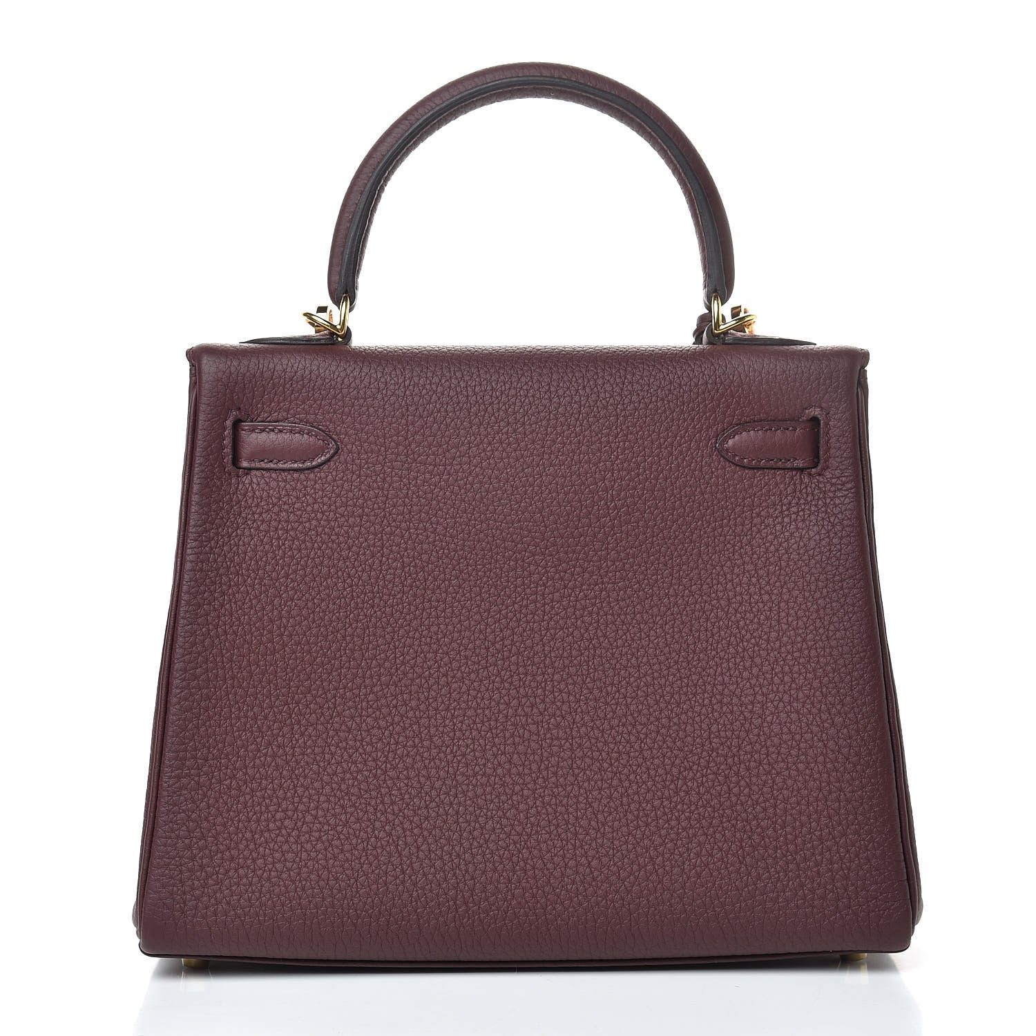 Hermes Togo Kelly Retourne 25 Bordeaux 4 of 40