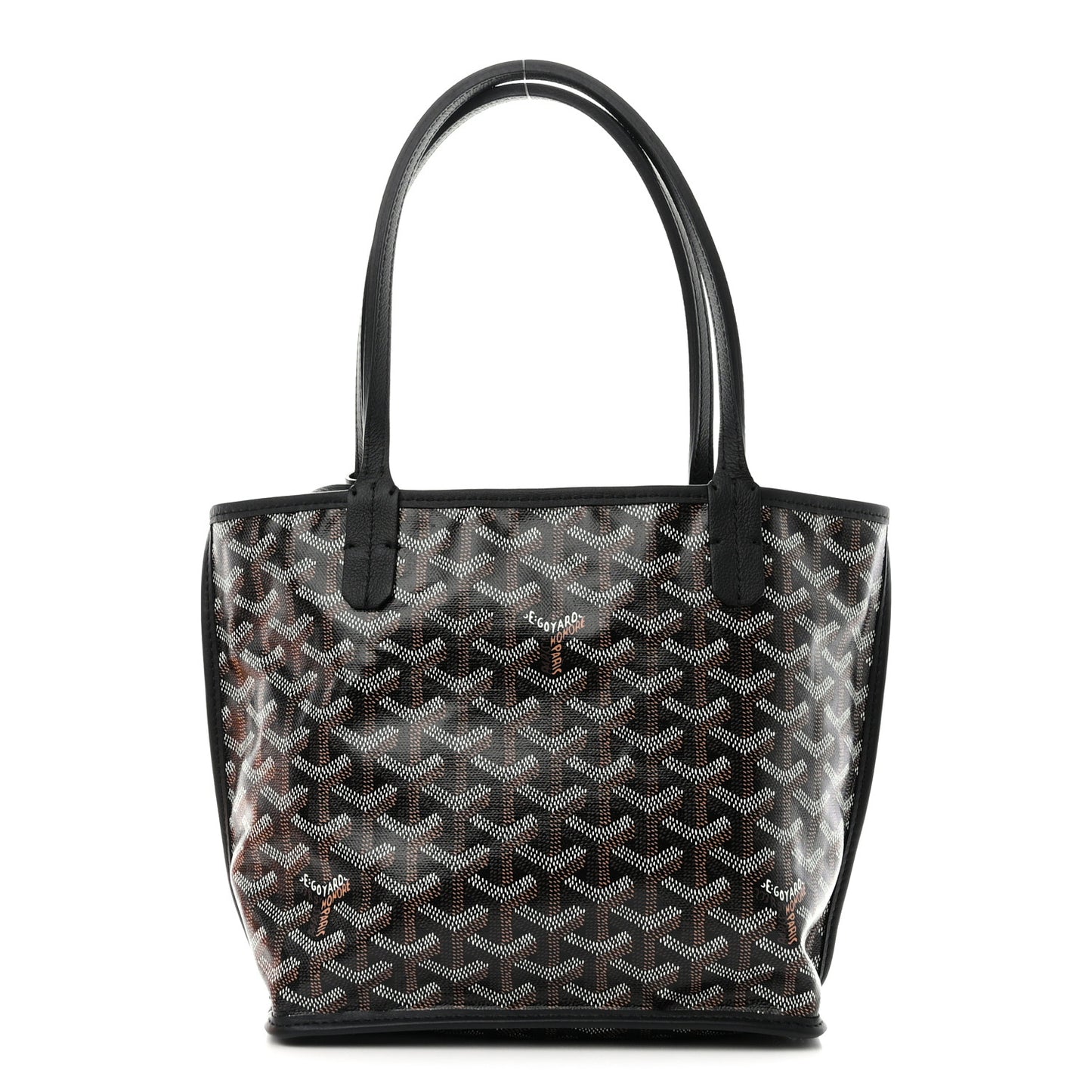Goyardine Reversible Mini Anjou Black