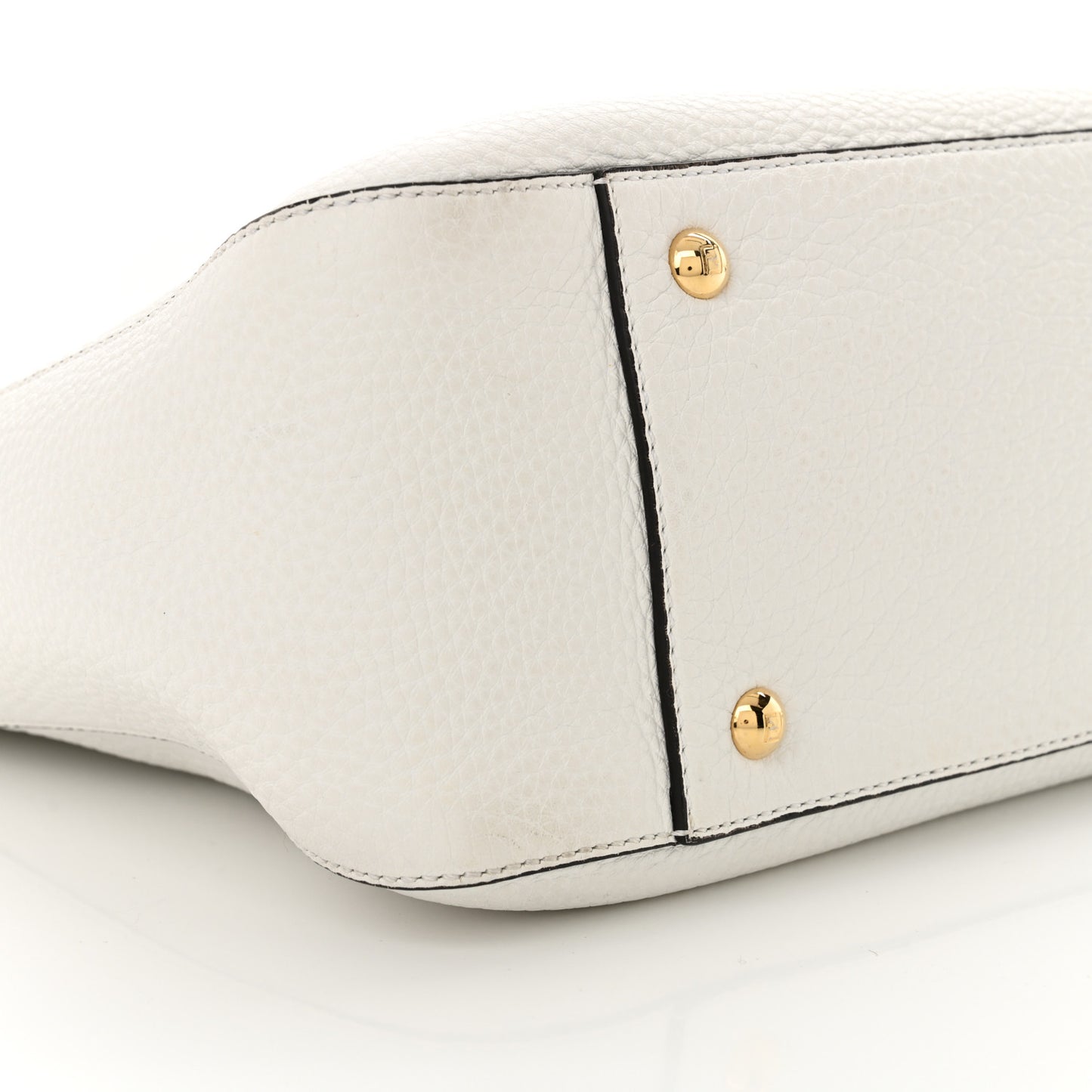 Cuoio Romano Selleria Small FF Tote White Ice